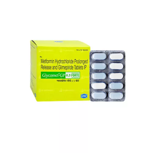 Glimepiride 0.5 mg+ Metformin 1000 mg