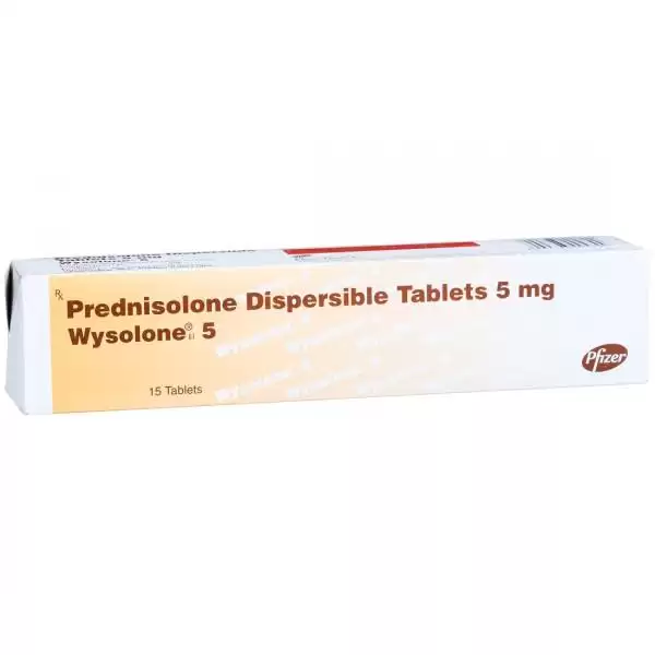 Prednisolone dispersible tablets  5 mg (Generic Deltasone)